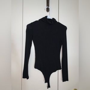 black turtleneck bodysuit size xs